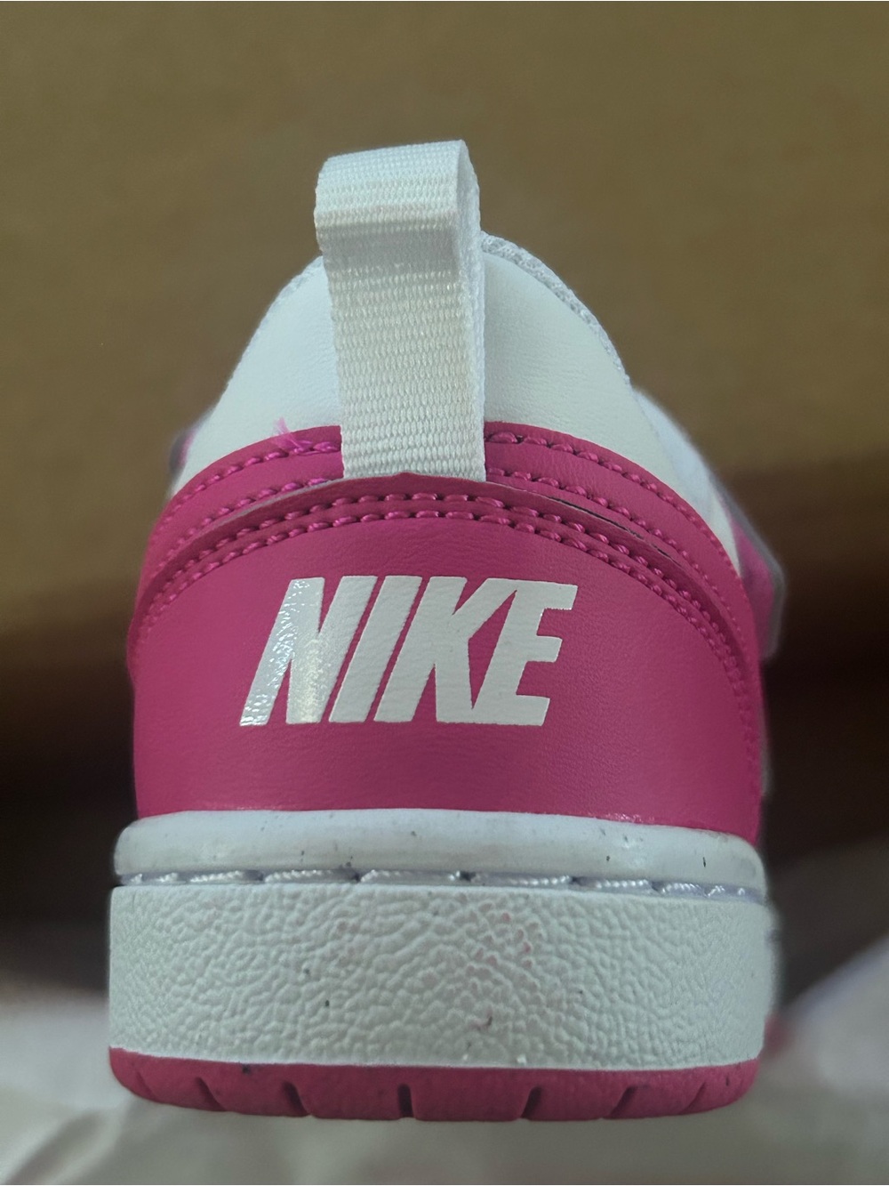 Nike Kids Sneakers White & Pink Size 12 - Picture 2 of 6